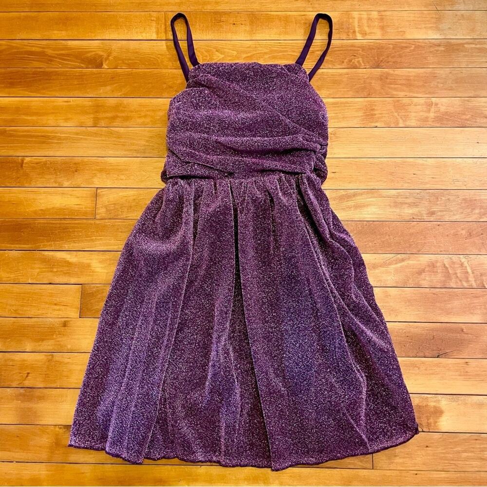 NWT Ivie & Jade Purple Speak Now Shimmer Dress